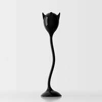 Tulipan schwarz glänzend lackiert 1